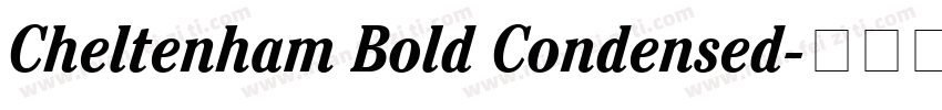 Cheltenham Bold Condensed字体转换